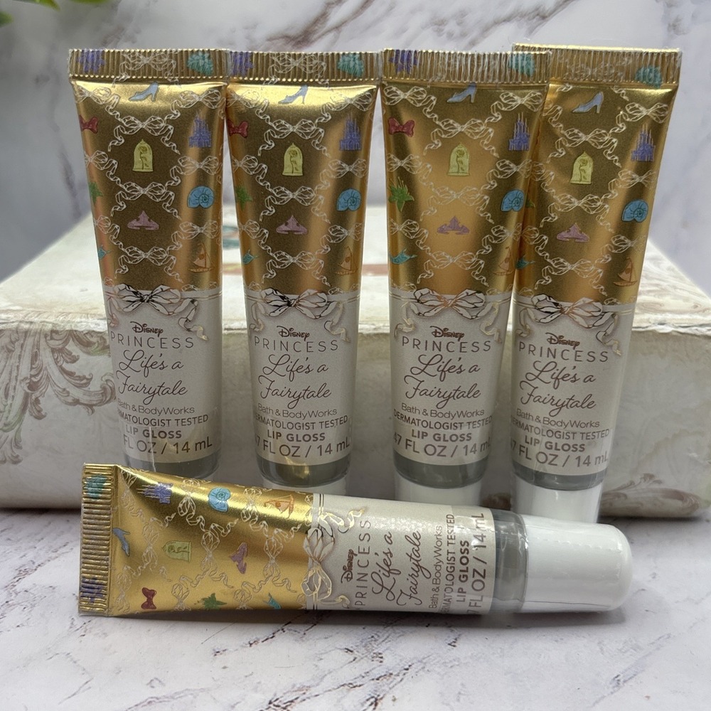 Bath & Body Works Disney Princess Life's a Fairytale Lip Gloss 5 Pack Sealed